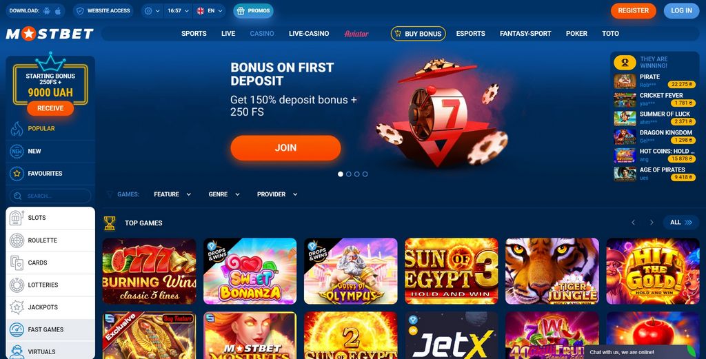 Mostbet - Онлайн-букмекерская контора и казино
